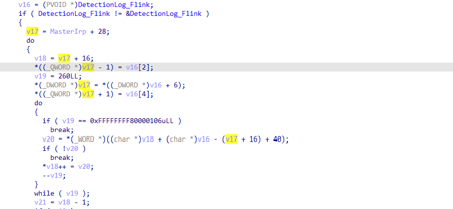 Collecting detected loaded modules for the user-mode client