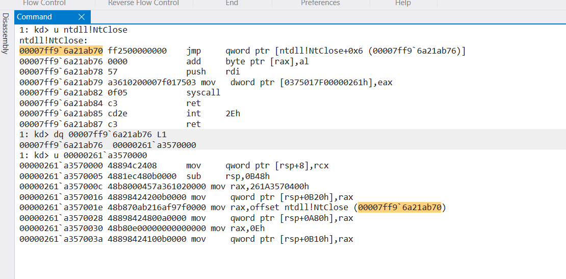 Hook Ntdll!NtClose to make the shellcode execute