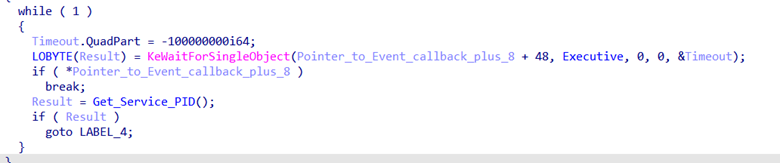 Loop untill Services.exe start