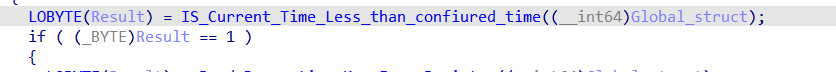 check if current time before configured time